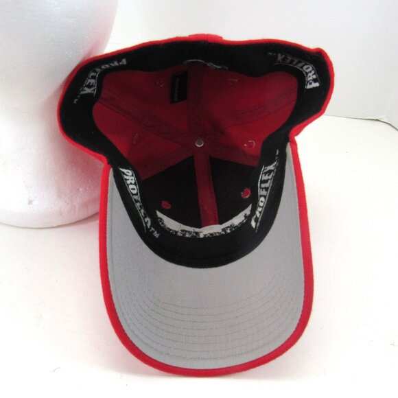 Strike King Lure Company Emb Logo Men's Red A-Flex ProFlex Stretch Cap Hat - Picture 7 of 10